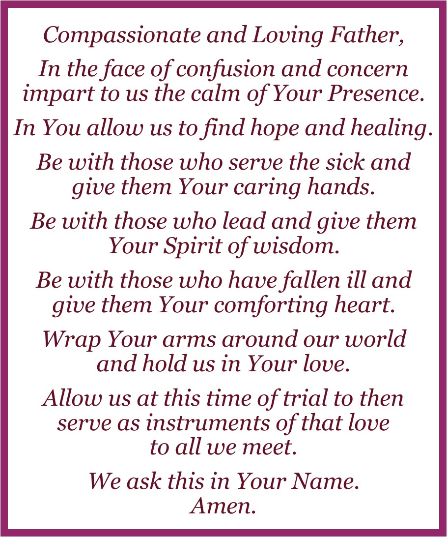 Reflection and Prayer Links Sacred Heart in Horicon, WI and St